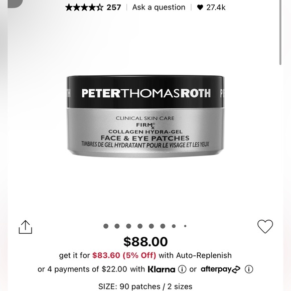PTR COLLAGEN HYDRA-GEL MASKS - Picture 2 of 5